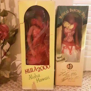2 Collectible Hula dolls